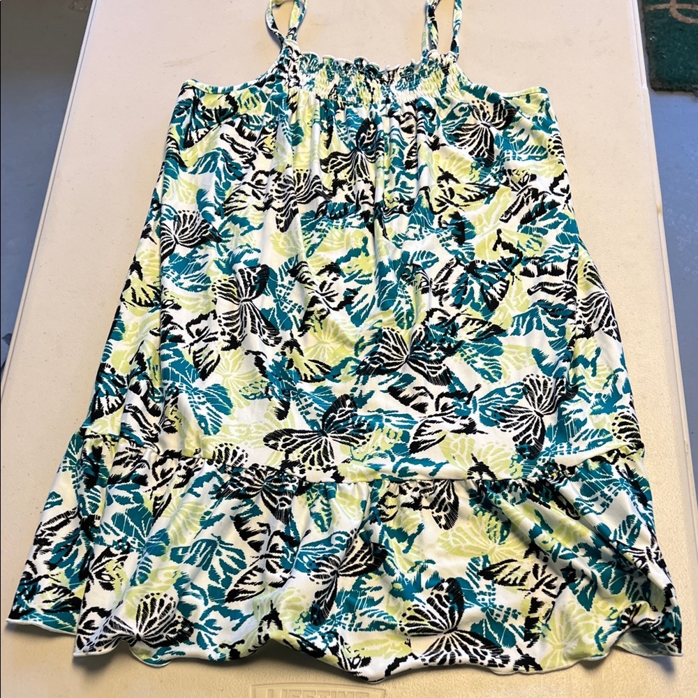 Floral Print Sleeveless  Night Gown Sz S